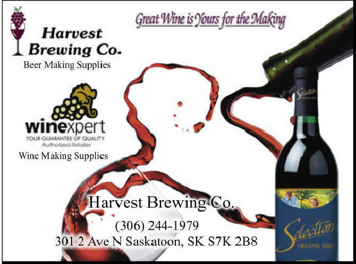 Harvest Brewing Beer and Wine Making Supplies Saskatoon Saskatchewan